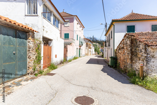 a street at Mosteiro Schist village (Vila Facaia), Pedrógão Grande, Leiria, Portugal photo