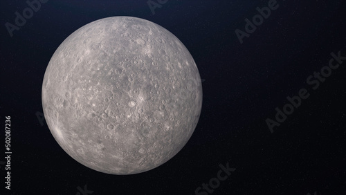 Breathtaking cosmos background with rotating realistic moon. Animation. Astronomical body, full moon cycle, view from space, grey rotating sphere among stars.