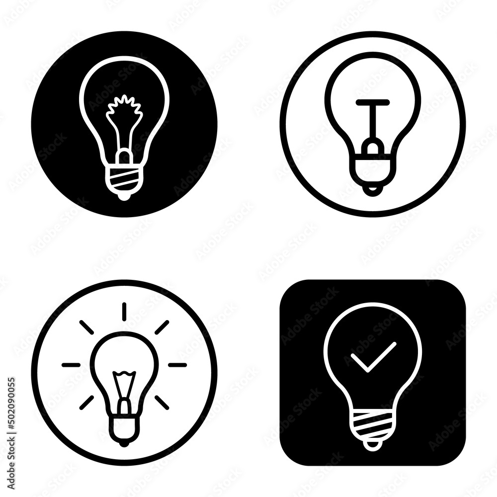 Lightbulbs1-3 Flat Icon Set Isolated On White Background Lightbulbs1-3 Flat Icon Set Isolated On White Background