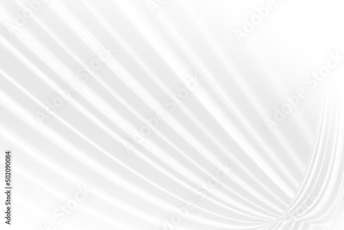 Abstract white and gray gradient color curve background, wave overlapping.