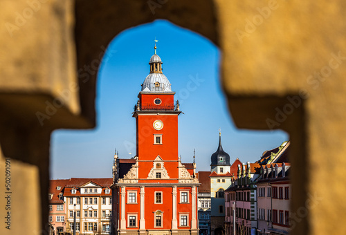 historic buildings at the old town of Gotha