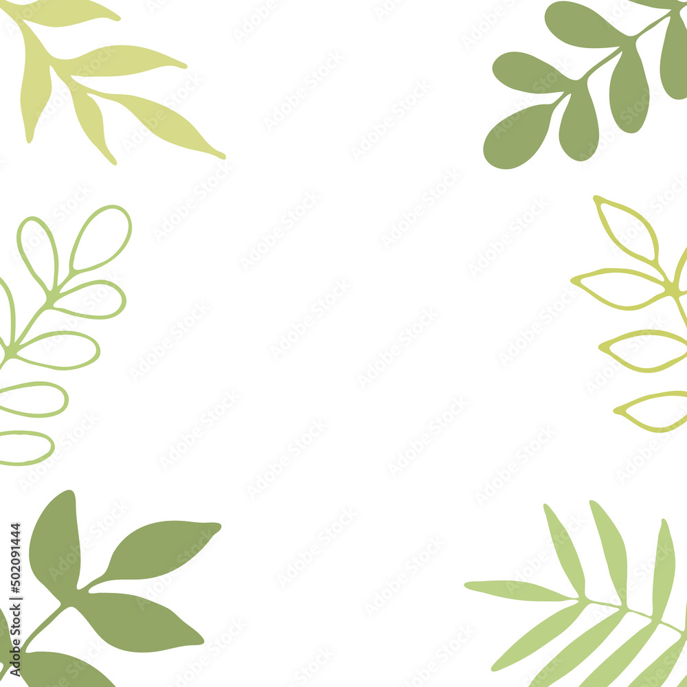 Soft colored background with tropical leaves. Boho style. Soft colored background with tropical leaves. Boho style.