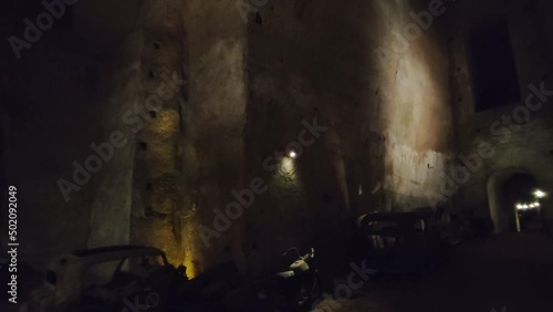 Napoli - Panoramica dell'interno della Galleria Borbonica