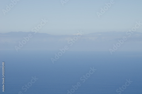 Island of La Palma from La Gomera. Canary Islands. Spain.