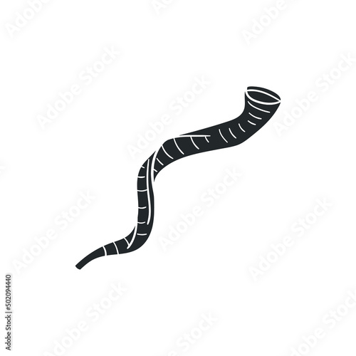 Shofar Icon Silhouette Illustration. Jewish Culture Vector Graphic Pictogram Symbol Clip Art. Doodle Sketch Black Sign.