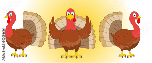 Turkey character set with side poses adobe character animator puppet