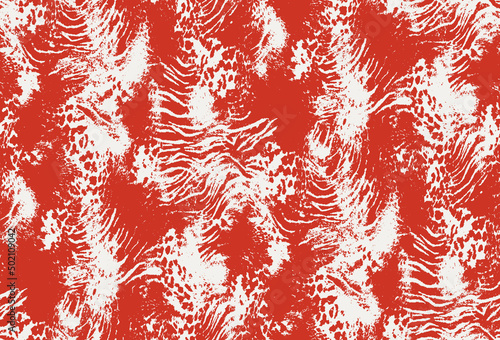 Seamless leopard pattern, animal print.