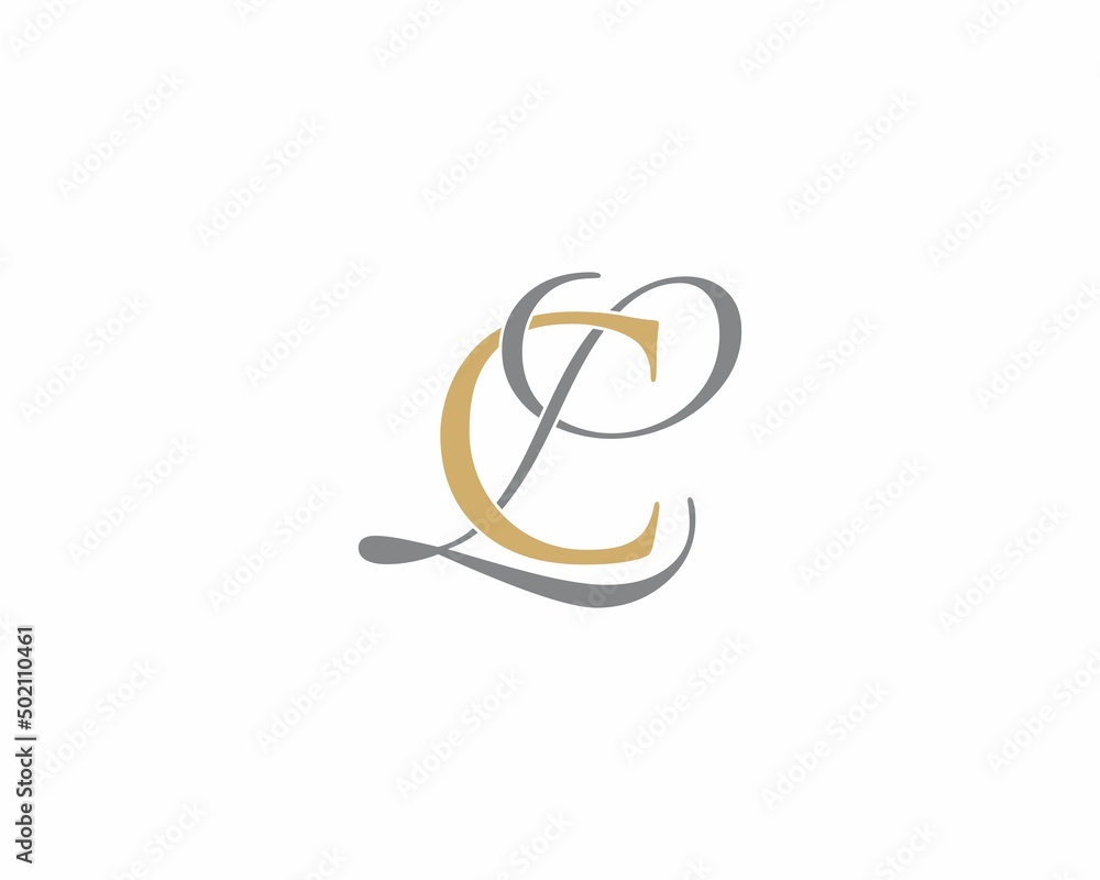 Obraz premium CL or LC Letters Logo Icon 010