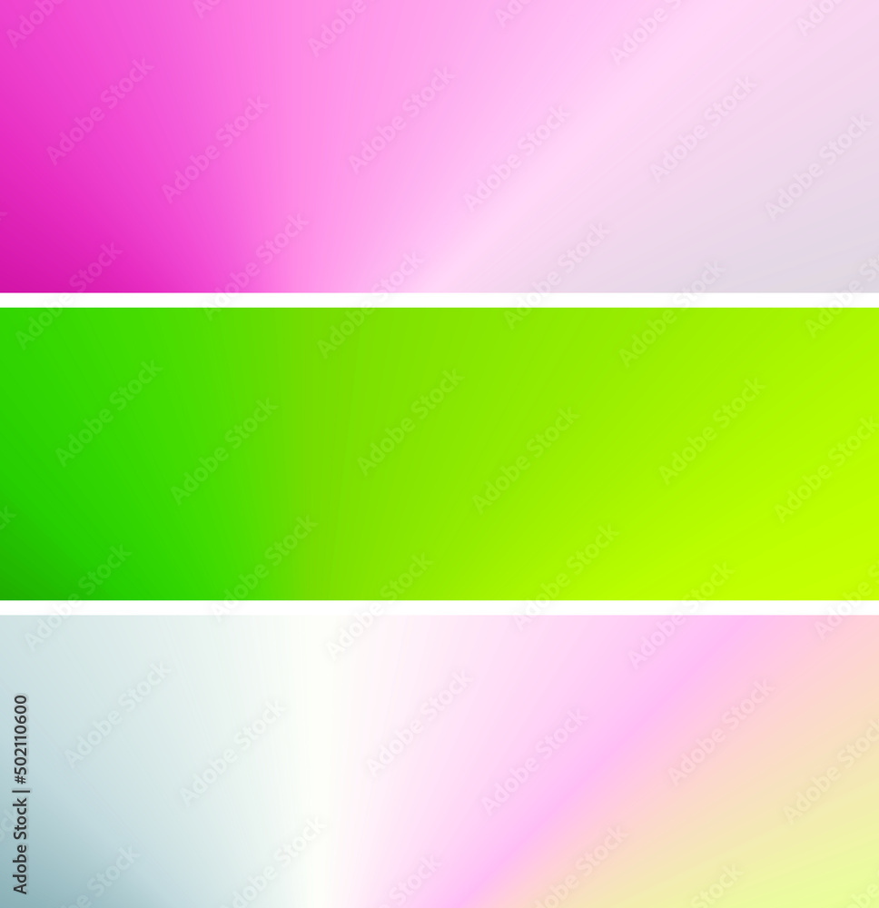 3 background options for the banner with gradient fill 3 background options for the banner with gradient fill
