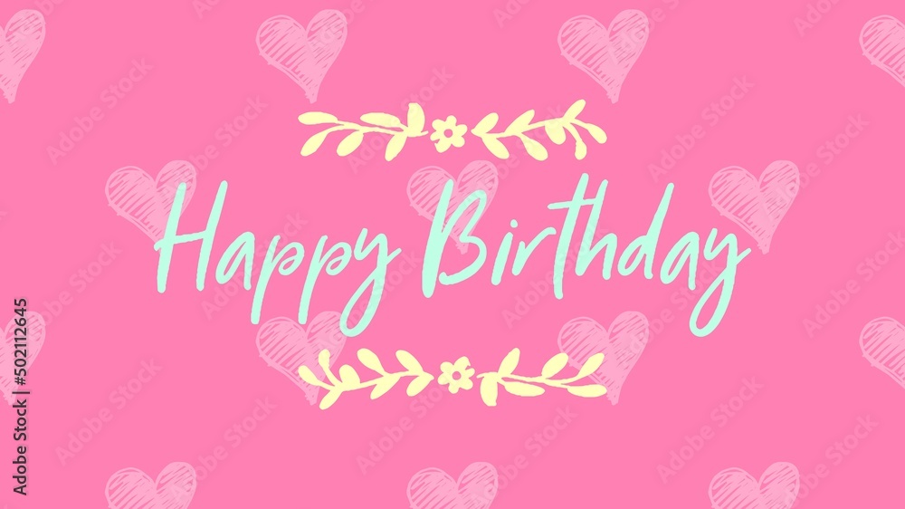 Naklejka premium Happy birthday retro vector illustration for celebration various different background, invitation card, houshold element, party related item