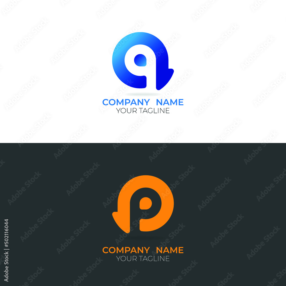 Latter logo template design