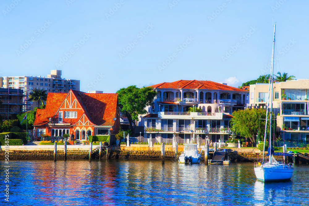 Syd West river waterfront houses