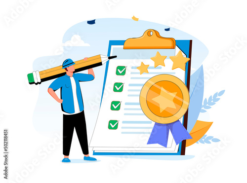 Quality Control, QC to check quality and giving certified or approval, process to assure excellence product and service