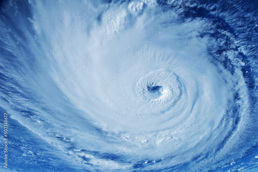 Big hurricane from space. Elements of this image furnished by NASA