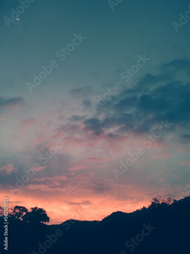 Sunset in the mountains  Caracas  Venezuela