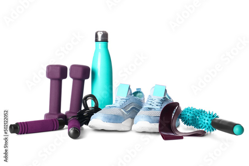 Stylish sport equipment on ...