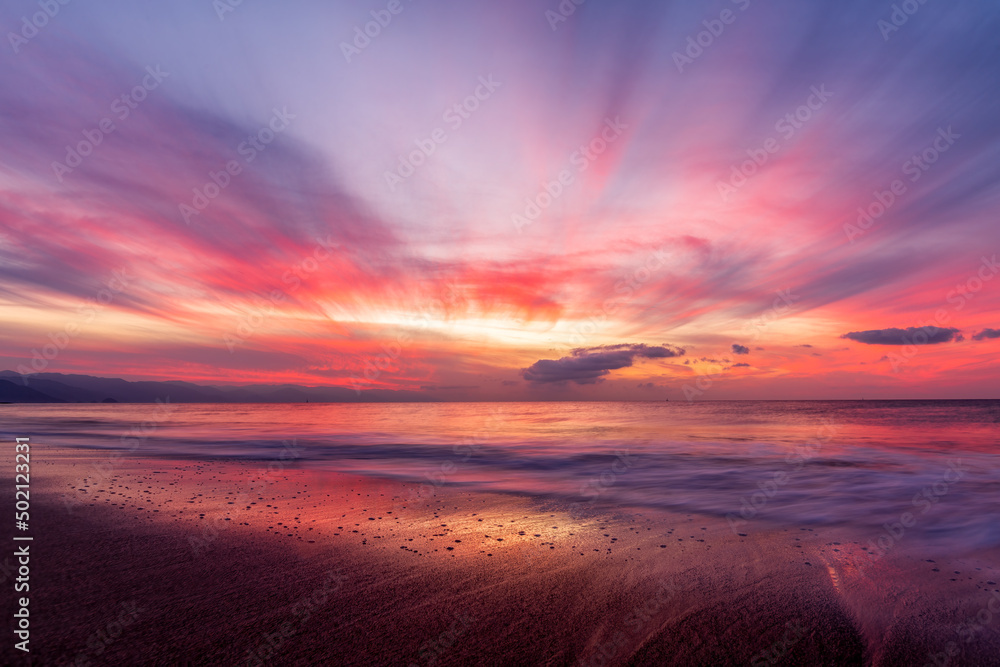 Ocean Sunset Landscape 