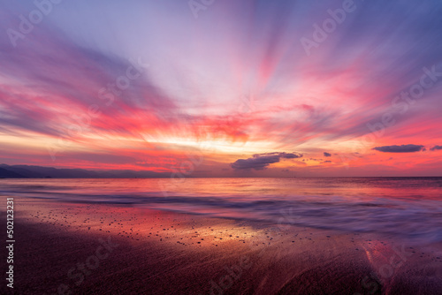 Ocean Sunset Landscape 