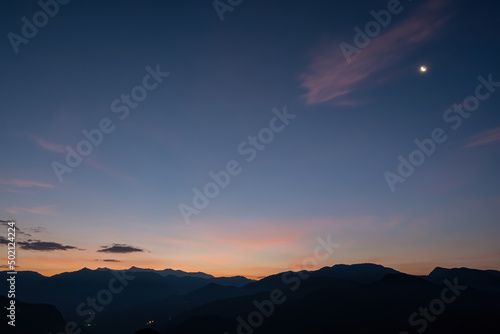 Sunrise landscape around Alishan  Chiayi