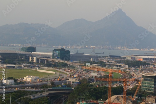 Photography view of the city of the city hongkong