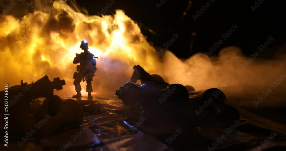War between Russia and Ukraine, conceptual image of war using chess board on the background of explosion. Ukrainian and Russian crisis. Selective focus War between Russia and Ukraine, conceptual image of war using chess board on the background of explosion. Ukrainian and Russian crisis. Selective focus