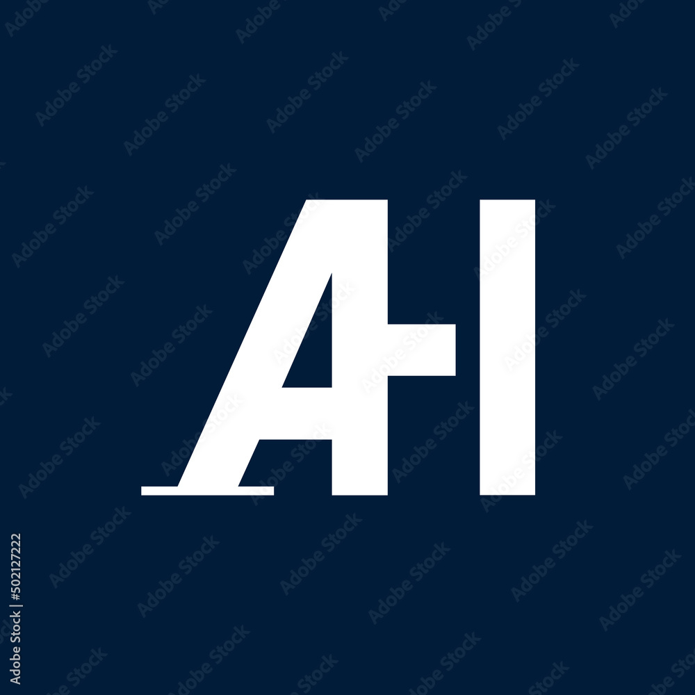 Initial Linked Letter AH Logo Design vector Illustration. Initial Linked Letter AH Logo Design vector Illustration.