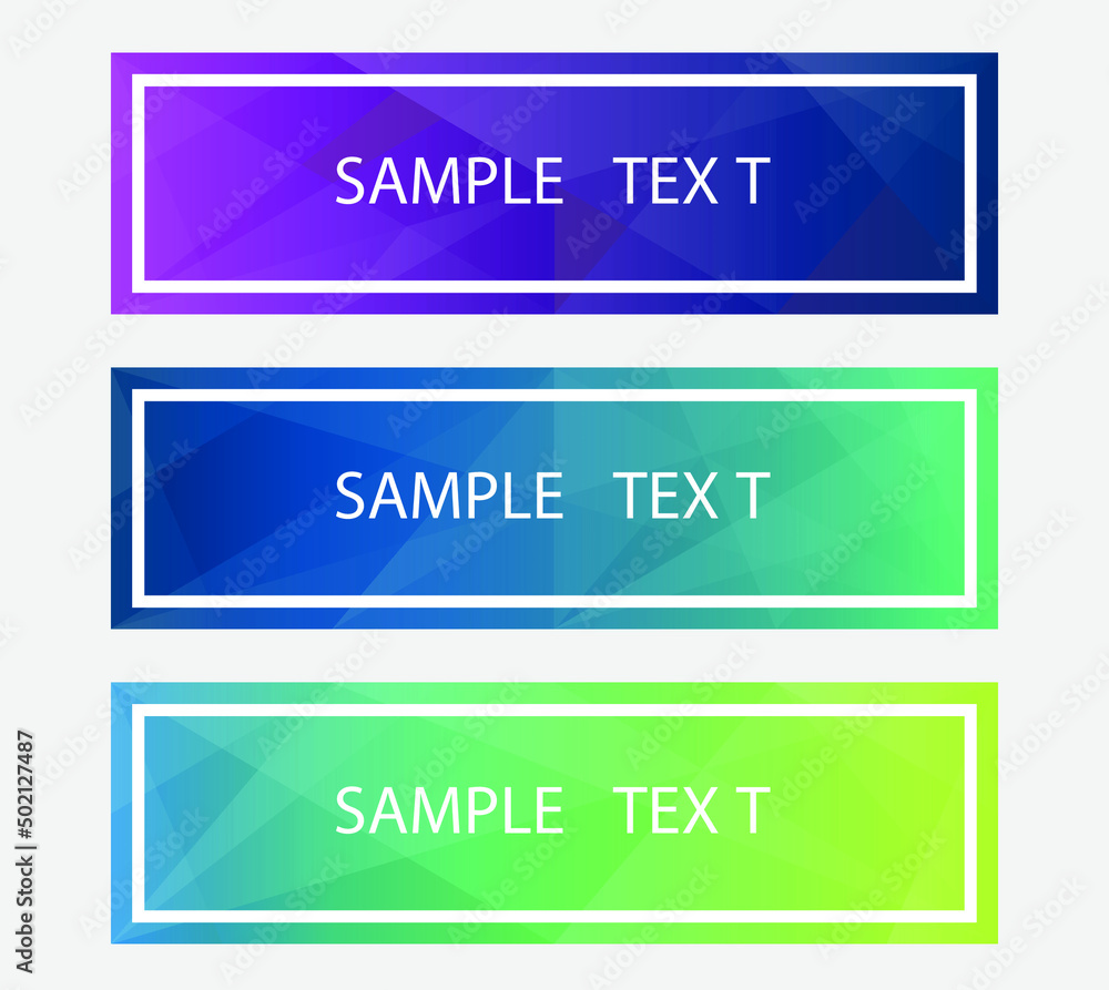 set of banners set of banners