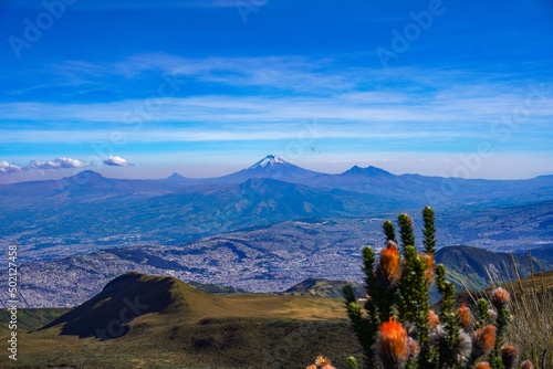 view of the mountains