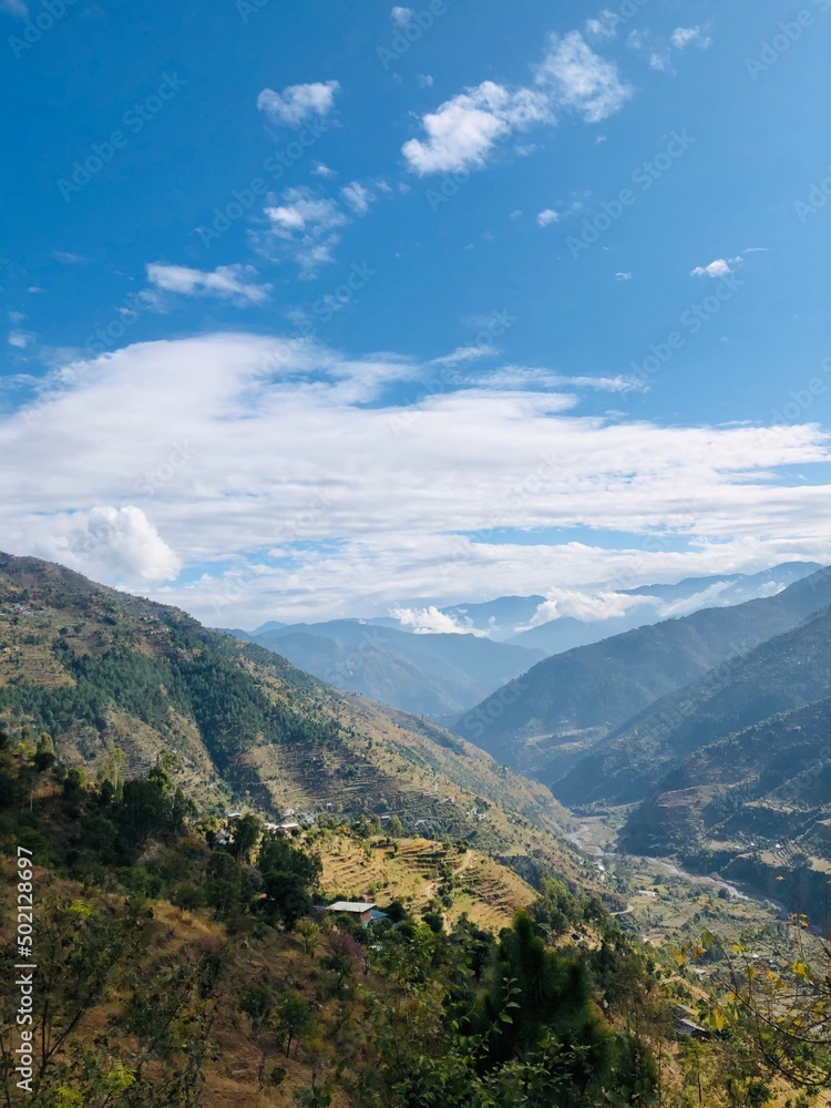 Fototapeta premium view from the top of mountain