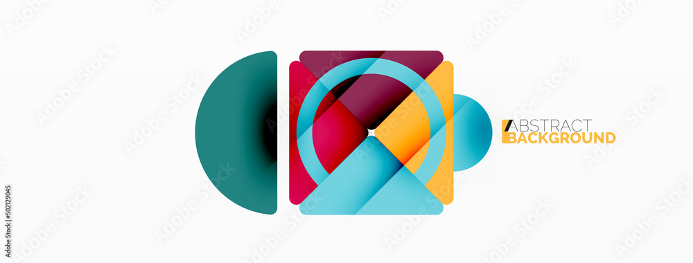 Creative geometric wallpaper. Minimal abstract background. Triangles and circles composition vector illustration for wallpaper banner background or landing page Creative geometric wallpaper. Minimal abstract background. Triangles and circles composition vector illustration for wallpaper banner background or landing page