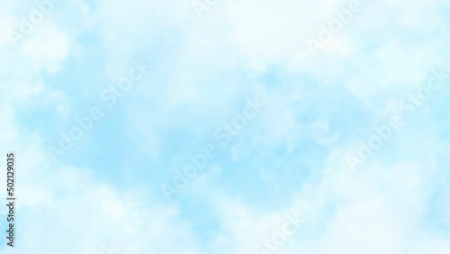 Abstract watercolor digital art painting for texture sky background