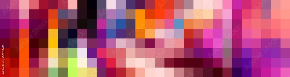 colorful pixel palette random mosiac shades abstract background banner
