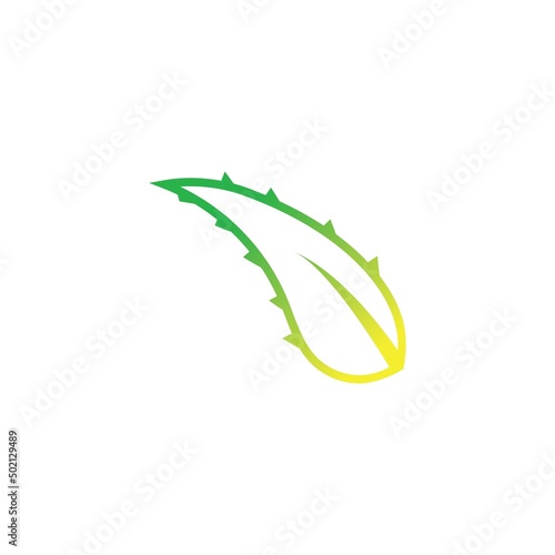 aloe vera logo design icon vector