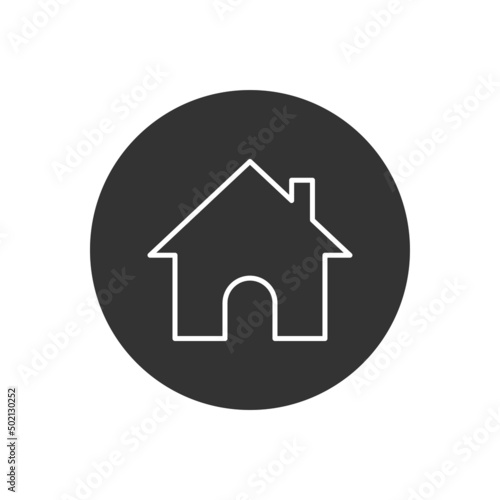 House related vector line icon