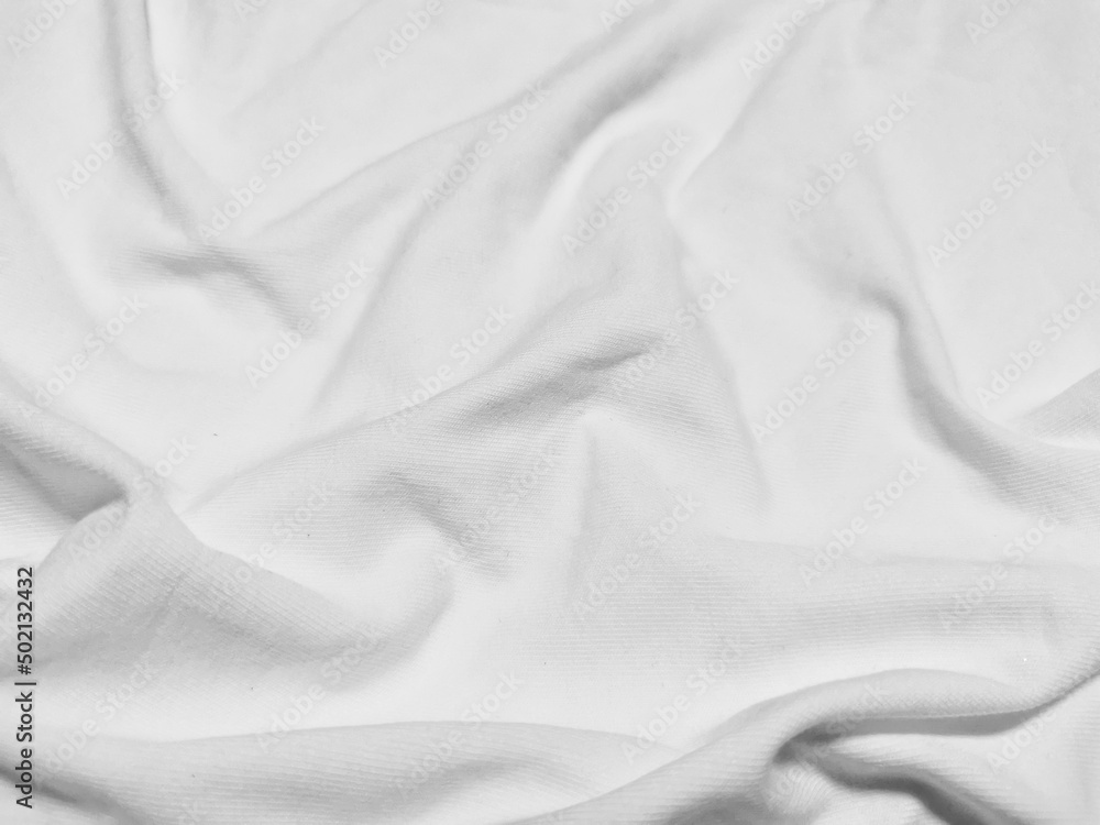 Soft White Cotton Wave Texture background