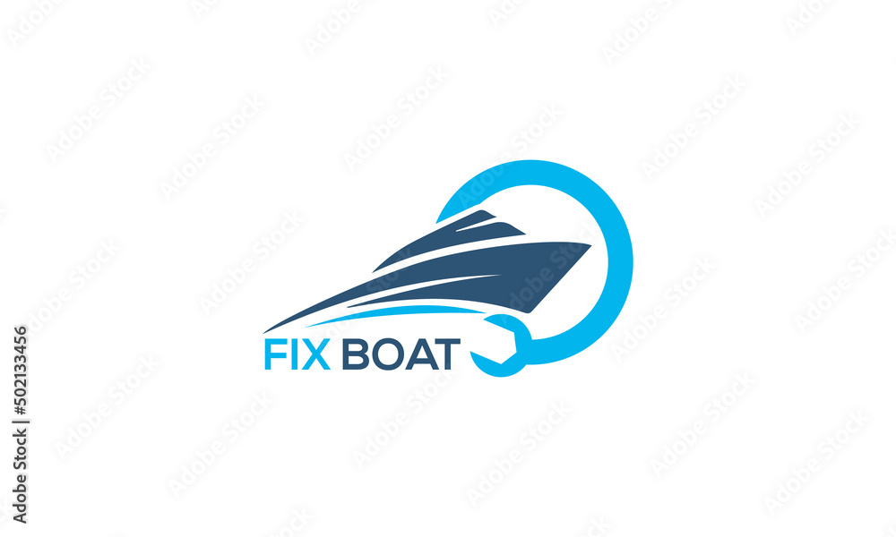 Boat logo design vector templet, Boat logo design vector templet,