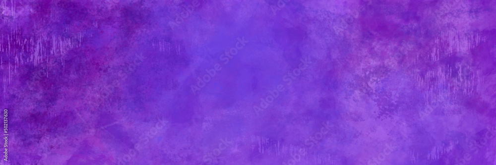 Elegant purple blue background with vintage grunge texture. Old purple paper. Light and dark blue website header or banner color. Distressed velvet textured background design with no people.