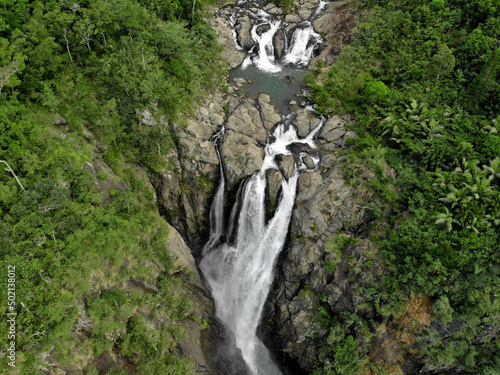 Tropical waterfall in Canala, New Caledonia photo