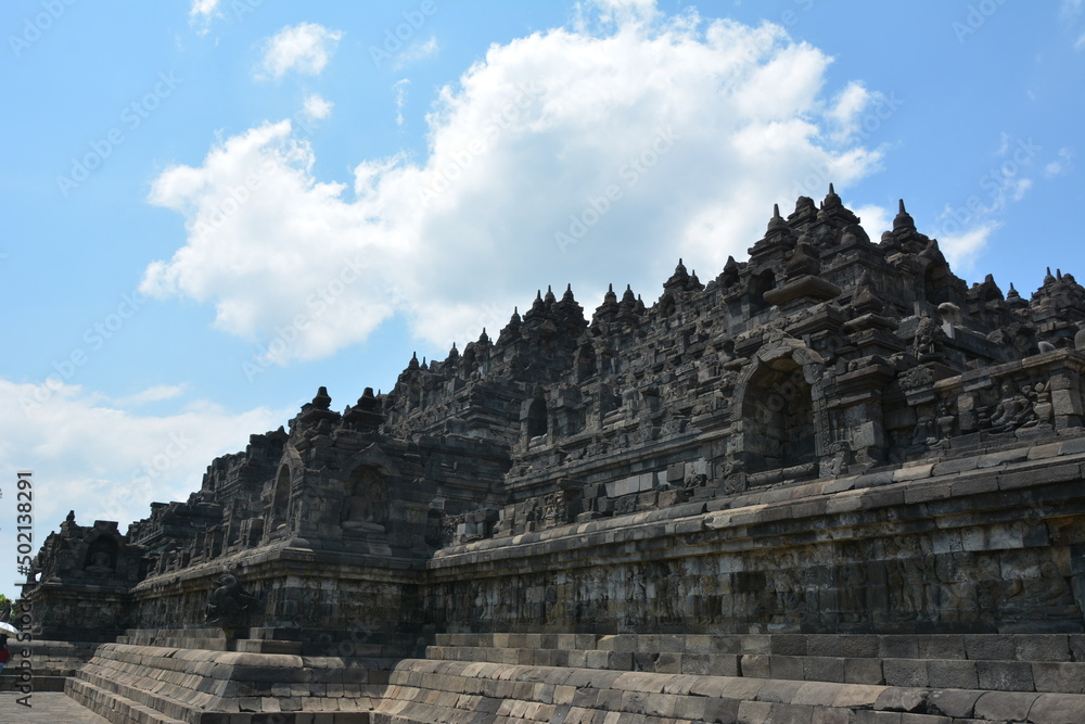 The impressive structure of the Borobudur Buddhist temple continues to amaze visitors for centuries
