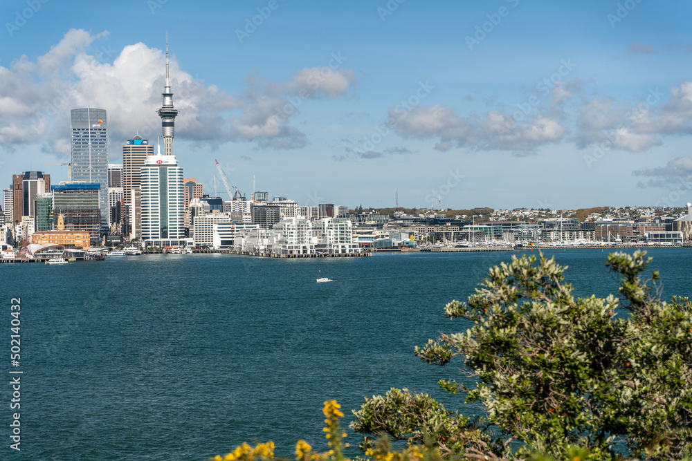 Auckland City Skyline from across the water