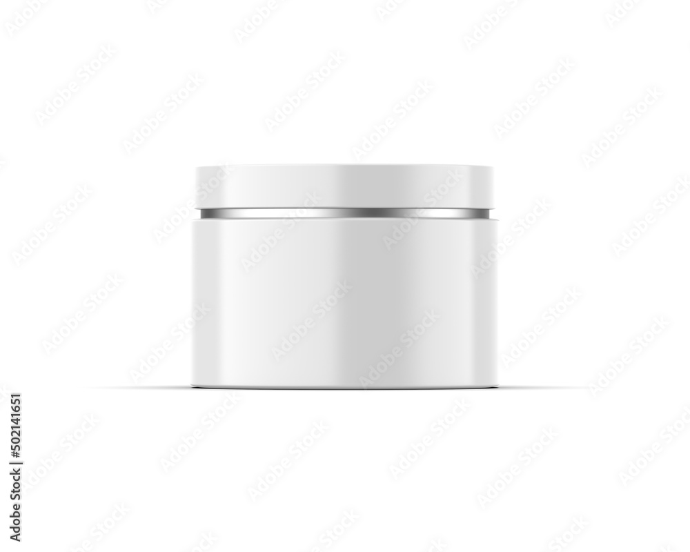 Glossy cosmetic jar for branding and mockup, cosmetic container on isolated white background, 3d render illustration. Glossy cosmetic jar for branding and mockup, cosmetic container on isolated white background, 3d render illustration.