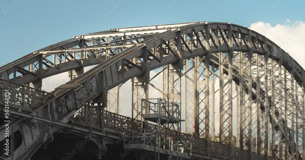 MF 01 Train Passes On Viaduc d'Austerlitz, (Austerlitz Viaduct) In Paris, France. - timelapse MF 01 Train Passes On Viaduc d'Austerlitz, (Austerlitz Viaduct) In Paris, France. - timelapse