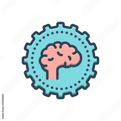 Color illustration icon for capability