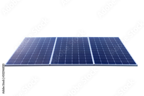 Photovoltaic solar power panel Isolated on white background