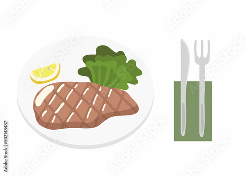 ステーキのイラスト