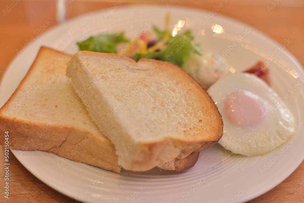 Coffee shop breakfast in Japan Coffee shop breakfast in Japan