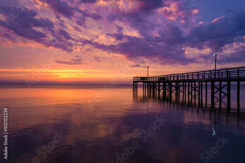 sunset over the pier © George