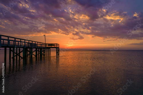 sunset on the pier © George