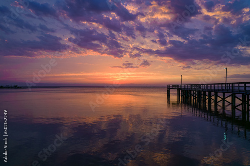 pier at sunset © George