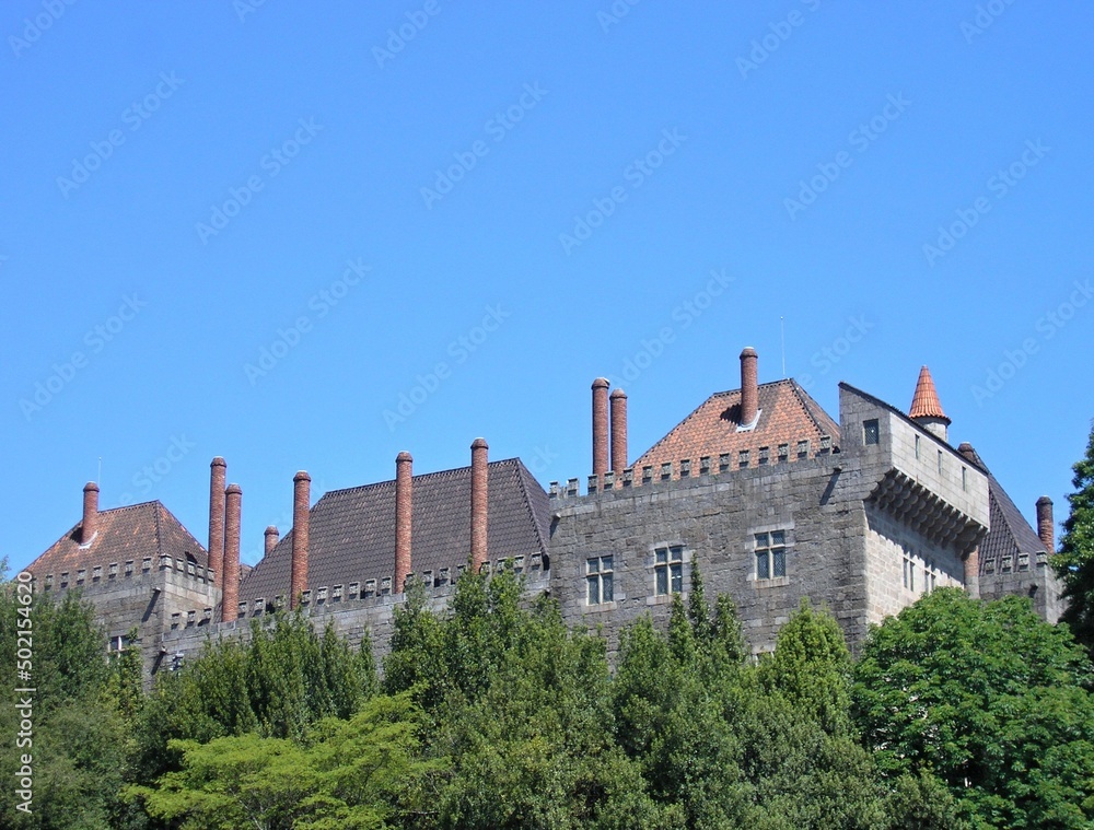 Palace Duques de Bragança in Guimaraes, Norte - Portugal 
